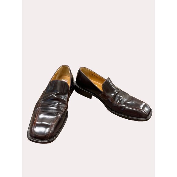 Sandro Moscoloni men’s brown leather dress loafer shoes size 12 SKU 6260 main image 6
